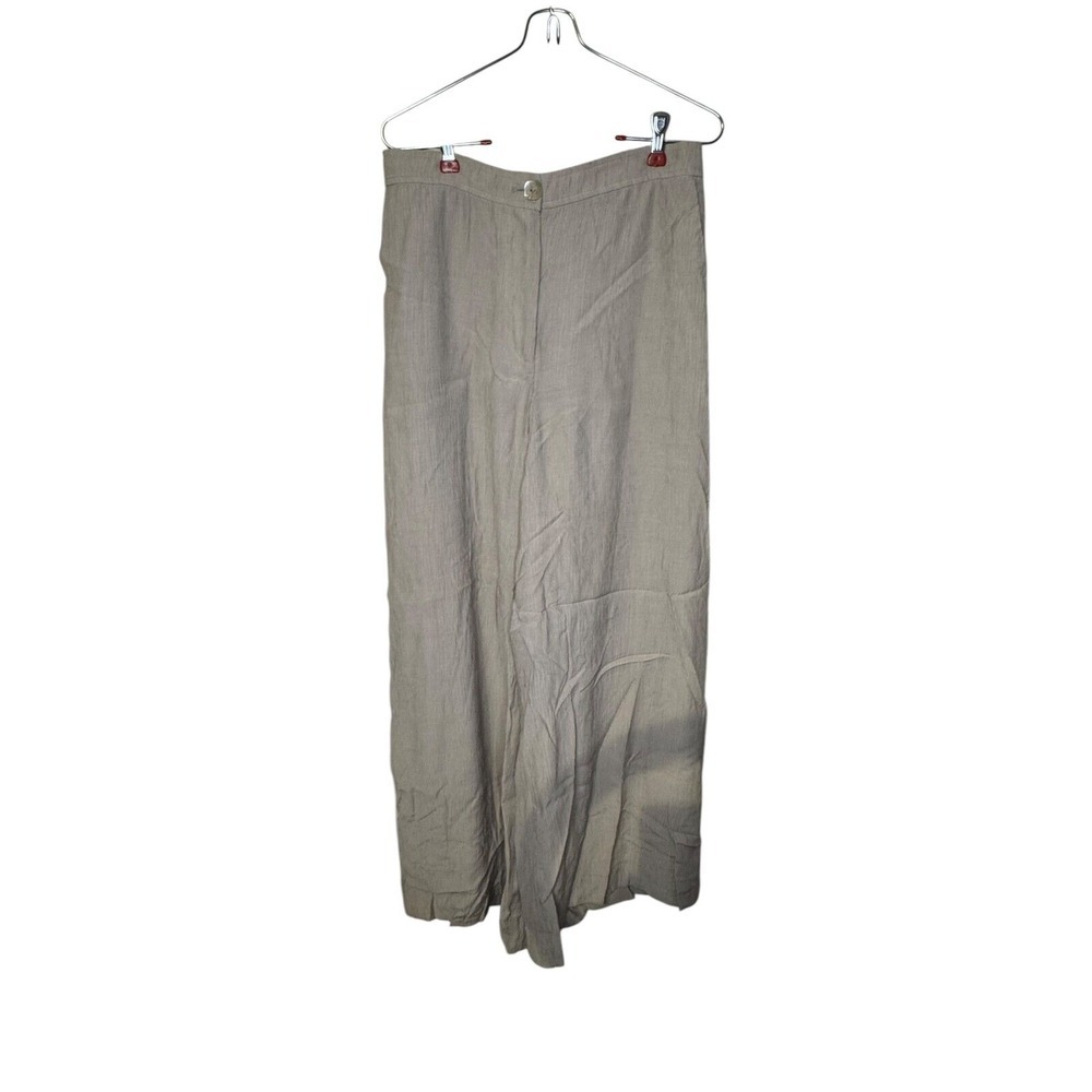 Jason Wu Women's Pants Lined Flare Leg Elastic Waist Flat Front Nude Medium NWOT